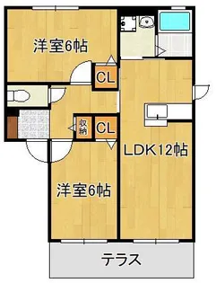 ヴィラ響A棟【1階】の間取り