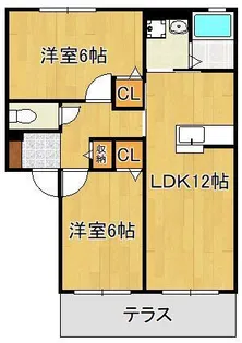 ヴィラ響B棟【1階】の間取り