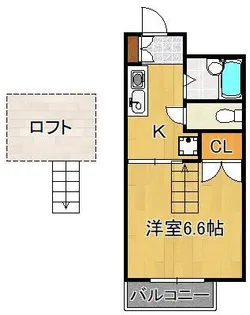 ナチュルシーブリーズB棟【1階】の間取り