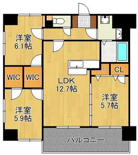 F・STAGE折尾【3階】の間取り