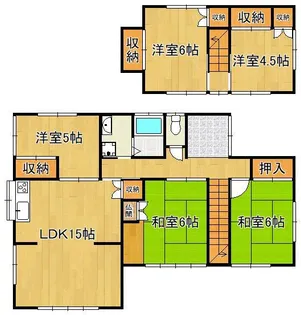 福岡県北九州市八幡西区光貞台2丁目【一戸建】の間取り