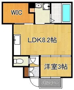 シアハウス大浦【1階】の間取り