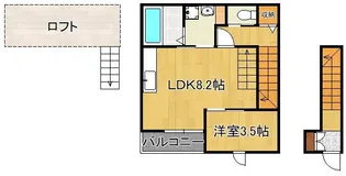 シアハウス大浦【2階】の間取り