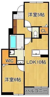 アンジュ本城【1階】の間取り