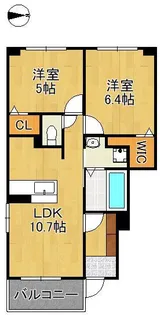 ブライトガーデンB【1階】の間取り