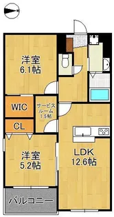 Grand Chariot OHIRAKI【1階】の間取り