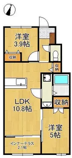 ラグーナ青葉台【1階】の間取り