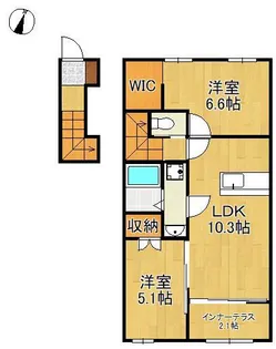 ラグーナ青葉台【2階】の間取り
