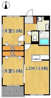 Glan Regale 折尾【3階】の間取り
