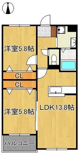 Glan Regale 折尾【4階】の間取り