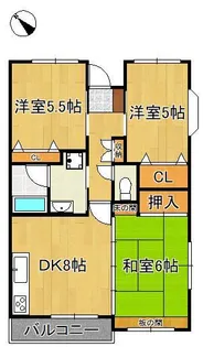 パークヒルE棟【2階】の間取り