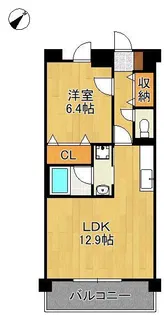 ヴァルト大浦【4階】の間取り
