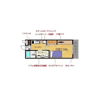 ゆとりーとステイ【101号室】の間取り