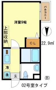 アークリード五条堀川【202号室】の間取り