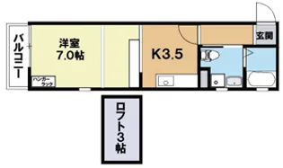 ドーリアNIJO駅東【3階】の間取り