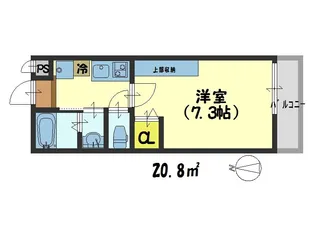 アークリード北野白梅町【306号室】の間取り