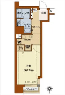 HF河原町二条レジデンス 【605号室】の間取り