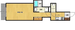 セブンスヘヴン黒門三条【2階】の間取り