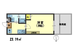 フラッティ丸太町御前【113号室】の間取り
