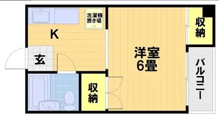アーバンハイツ上長者町通【2階】の間取り