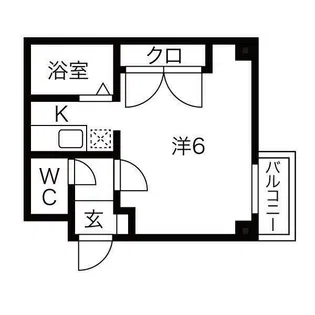 ドミール黒門【102号室】の間取り