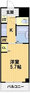 エクシード西院Ⅱ【203号室】の間取り