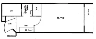 ビバ丸太町【203号室】の間取り