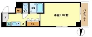 パンセ堀川【201号室】の間取り