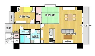 フォルム五条西河院【5階】の間取り