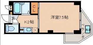 グリーンヒル北大路【101号室】の間取り