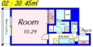 セゾン・ペルル【3階】の間取り