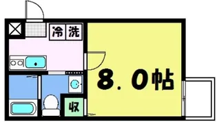 フラッティ堀川下立売【1階】の間取り