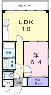 パレスサイド中立売【502号室】の間取り