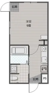セレーノ御前蛸薬師【101号室】の間取り