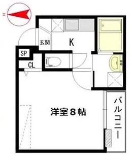 アークリード千本今出川(イマデガワ)【2階】の間取り