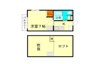 Stable三条大宮【215号室】の間取り