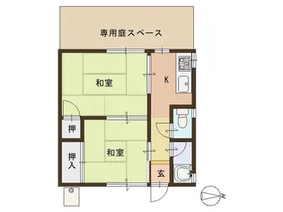 マンションみどり【1階】の間取り