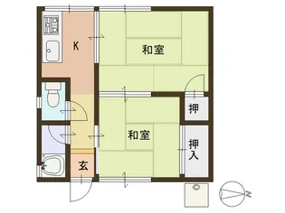 マンションみどり【202号室】の間取り