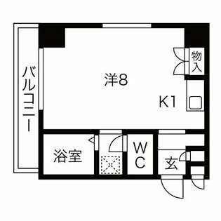 ロべルージュマツイ【507号室】の間取り