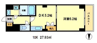 プラザ堀川寺之内【302号室】の間取り