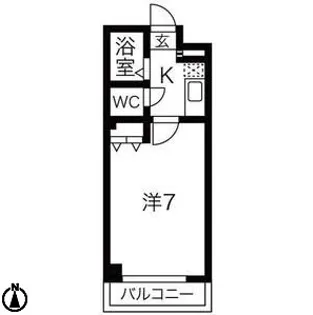 ドミール黒門【105号室】の間取り