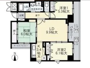 メゾン油小路【403号室】の間取り