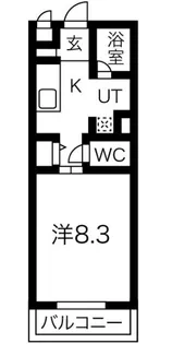 ハンズレジデンス二条【207号室】の間取り