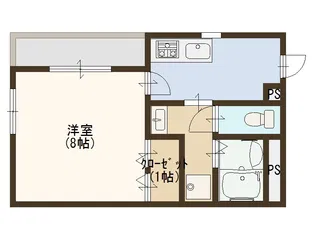 メゾン青龍館【401号室】の間取り