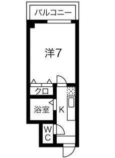 エリーフラッツ西洞院【603号室】の間取り