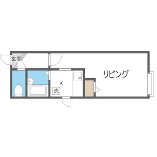 クリエイト旭町C棟【106号室】の間取り