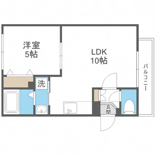 ラフィネ東札幌【2階】の間取り