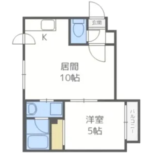 フォンテーヌ東札幌【1階】の間取り