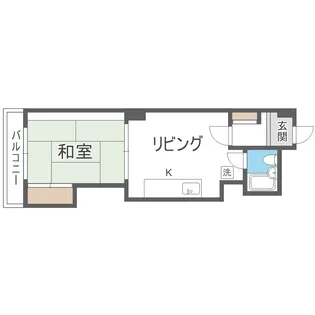 ビッグパレス白石【603号室】の間取り