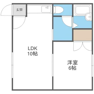 フェリオ中の島【301号室】の間取り